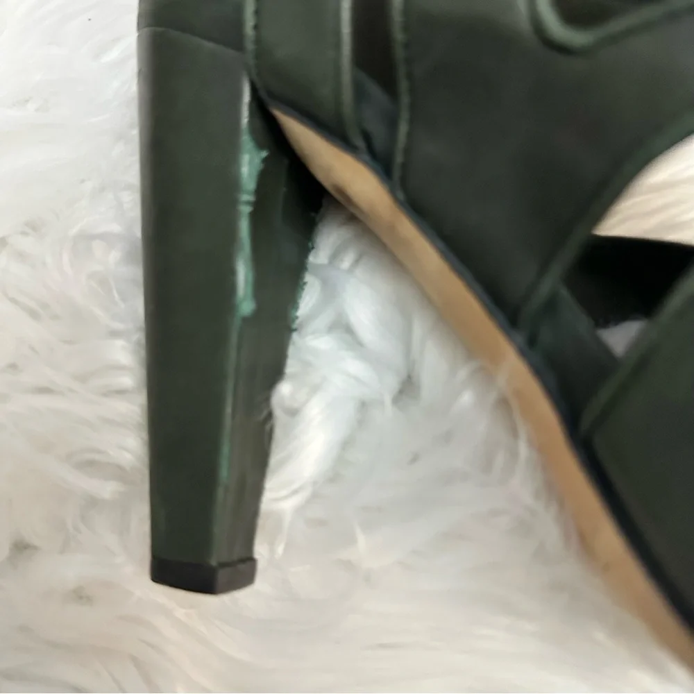🪷5 for $25🪷  Loeffler Randall Kiera Strappy Platform Heels in Army Green